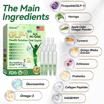 Honxi® 🏥 𝐺𝐿𝑃-𝟏 𝑺𝒊𝒙-𝒊𝒏-𝑶𝒏𝒆 𝑯𝒆𝒂𝒍𝒕𝒉 𝑺𝒐𝒍𝒖𝒕𝒊𝒐𝒏 𝑶𝒓𝒂𝒍 𝑳𝒊𝒒𝒖𝒊𝒅  (𝐉𝐮𝐬𝐭 𝐨𝐧𝐜𝐞 𝐚 𝐝𝐚𝐲, 𝐯𝐢𝐬𝐢𝐛𝐥𝐞 𝐜𝐡𝐚𝐧𝐠𝐞𝐬 𝐢𝐧 𝟕 𝐝𝐚𝐲𝐬） ✅ 𝐅𝐨𝐫 𝐨𝐛𝐞𝐬𝐢𝐭𝐲, 𝐜𝐚𝐫𝐝𝐢𝐨𝐯𝐚𝐬𝐜𝐮𝐥𝐚𝐫 𝐡𝐞𝐚𝐥𝐭𝐡, 𝐝𝐢𝐚𝐛𝐞𝐭𝐞𝐬, 𝐬𝐥𝐞𝐞𝐩 𝐚𝐩𝐧𝐞𝐚, 𝐆𝐮𝐭 𝐇𝐞𝐚𝐥𝐭𝐡, 𝐣𝐨𝐢𝐧𝐭 𝐢𝐬𝐬𝐮𝐞𝐬, 𝐚𝐧𝐝 𝐦𝐨𝐫𝐞💯